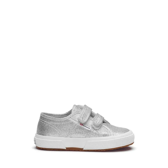 Kids Girl 2750LAMESTRAPJ Sneaker GREY SILVER Superga Children