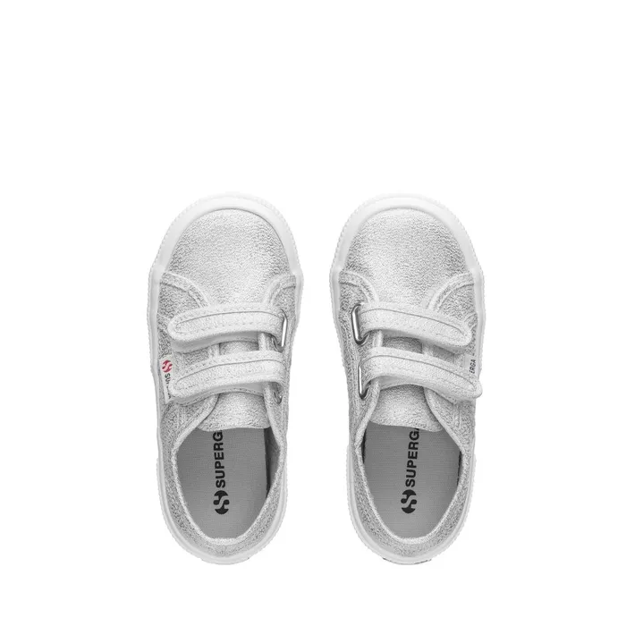 Kids Girl 2750LAMESTRAPJ Sneaker GREY SILVER Superga Children