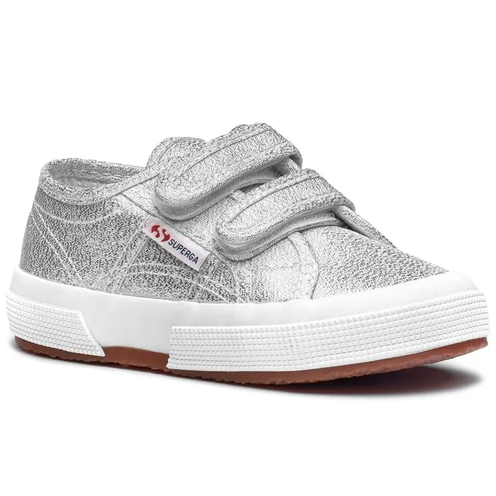 Kids Girl 2750LAMESTRAPJ Sneaker GREY SILVER Superga Children