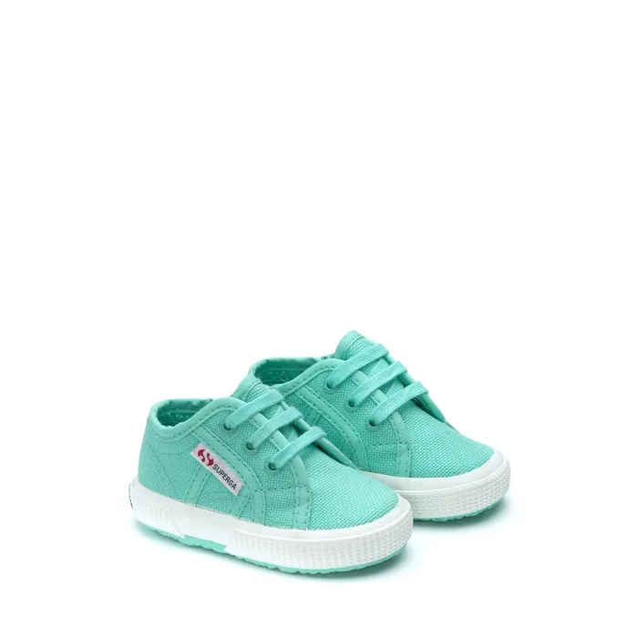 Kids Kid Unisex 2750 BABY CLASSIC Sneaker AZURE TURQUOISE Superga Baby Steps