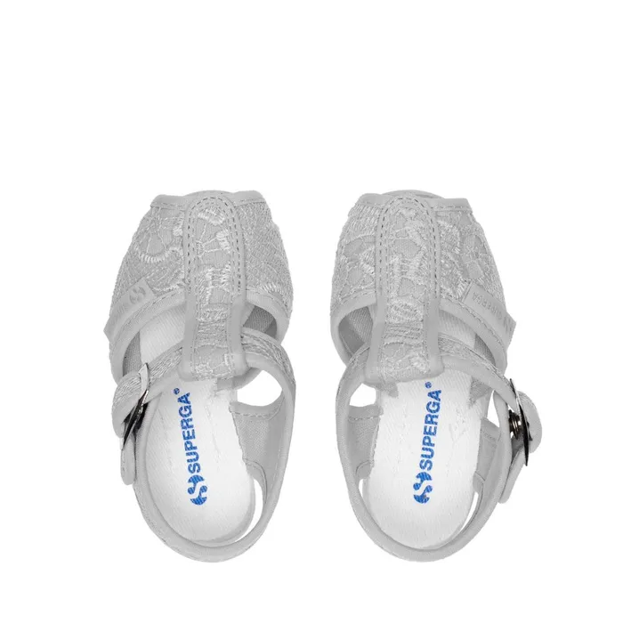 Kids Sandals Girl 1200macramej Sandal GREY SILVERFAVORIO Superga Newborns