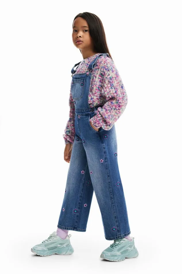 Kids Skirts And Trousers Desigual Long Floral Overalls