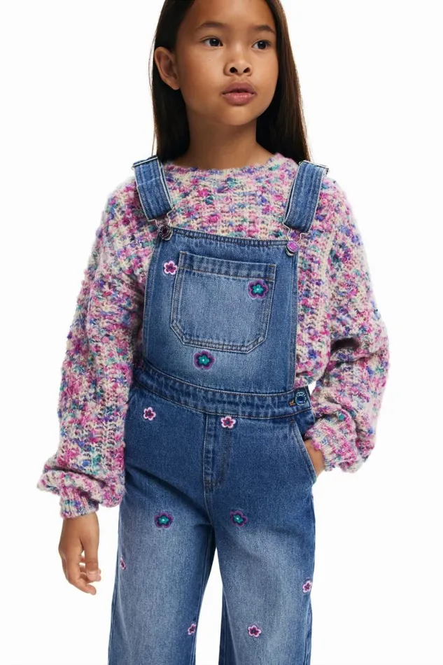 Kids Skirts And Trousers Desigual Long Floral Overalls