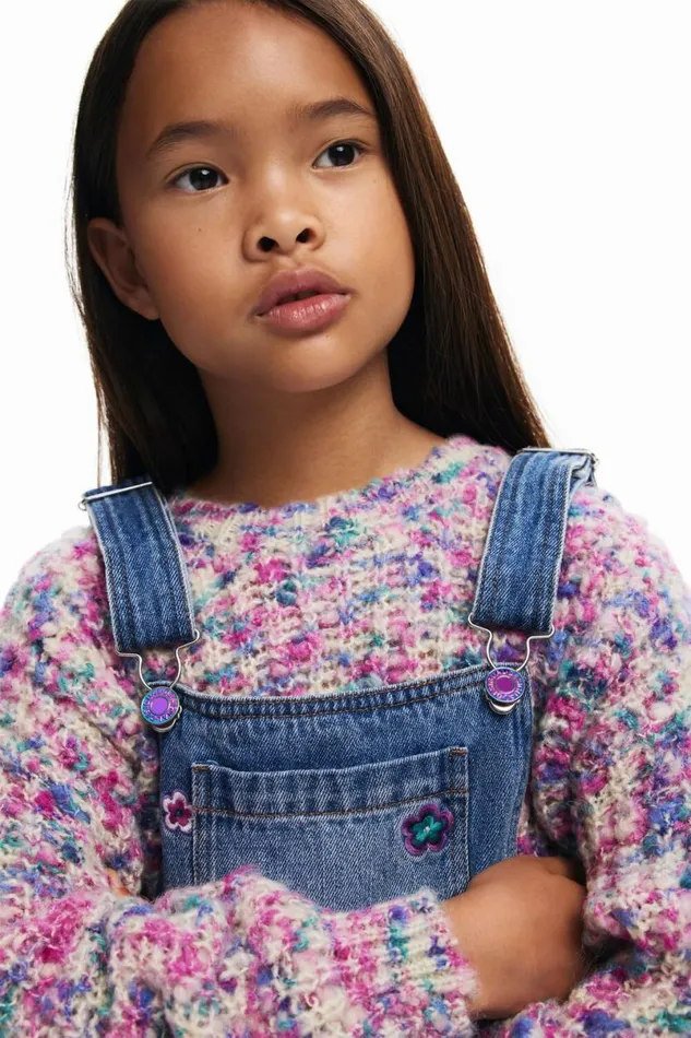 Kids Skirts And Trousers Desigual Long Floral Overalls