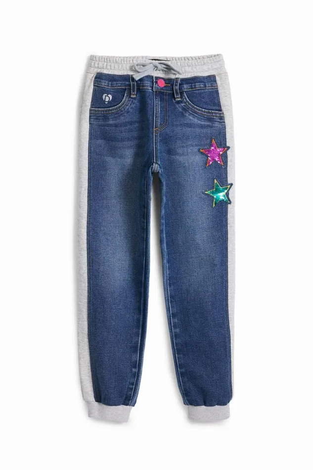 Kids Skirts And Trousers Desigual Ribbed Star Jogger Pants