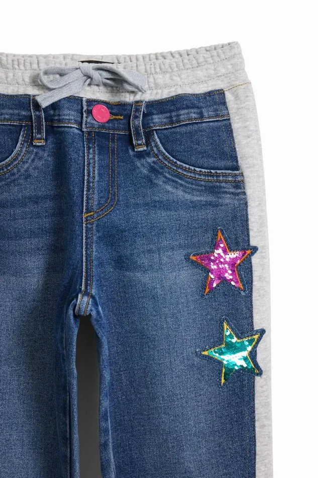 Kids Skirts And Trousers Desigual Ribbed Star Jogger Pants