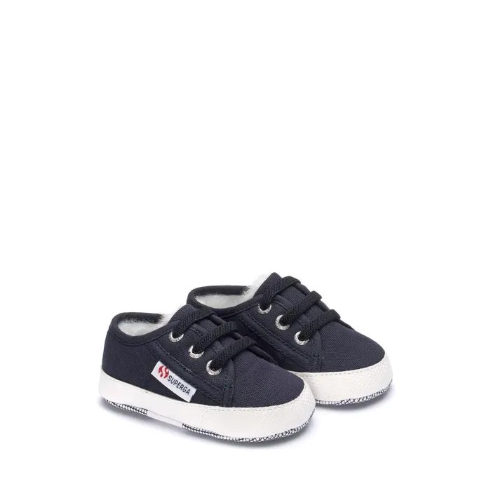 Kids Sneakers Kid Unisex 4006 BABY ECOFUR Low Cut BLUE DK Superga Newborns