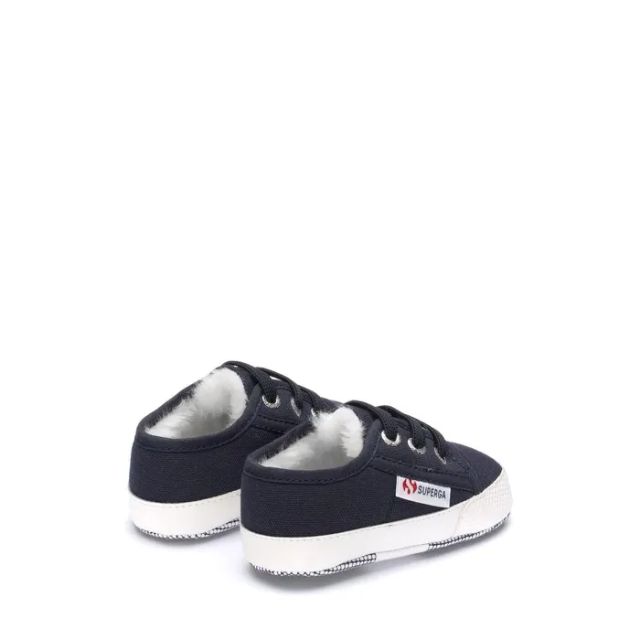 Kids Sneakers Kid Unisex 4006 BABY ECOFUR Low Cut BLUE DK Superga Newborns