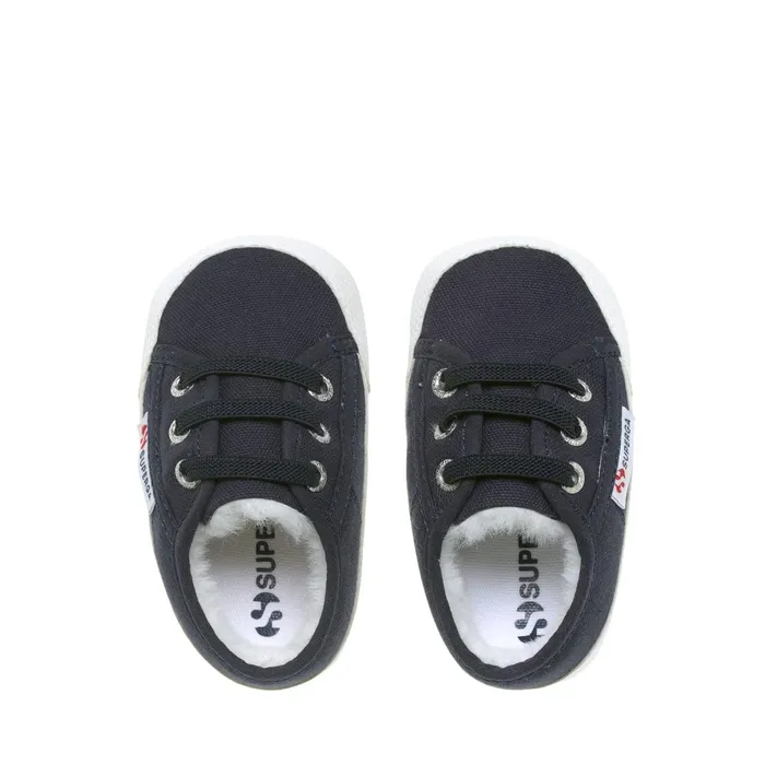 Kids Sneakers Kid Unisex 4006 BABY ECOFUR Low Cut BLUE DK Superga Newborns