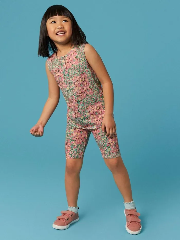 Kids TROUSERS and SHORTS White Stuff Printed Cycle Short Pink Multi