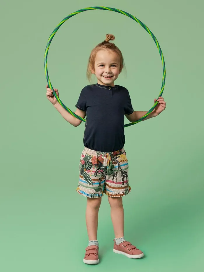 Kids TROUSERS and SHORTS White Stuff Renee Printed Frill Shorts Natural Multi Kids TROUSERS and SHORTS White Stuff Renee Printed Frill Shorts Natural Multi