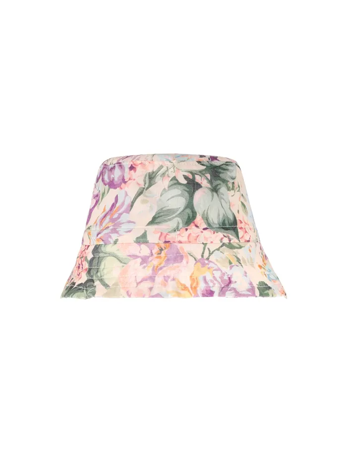 Kids Zimmermann Hats Kids Bucket Hat Yellowlilac Floral