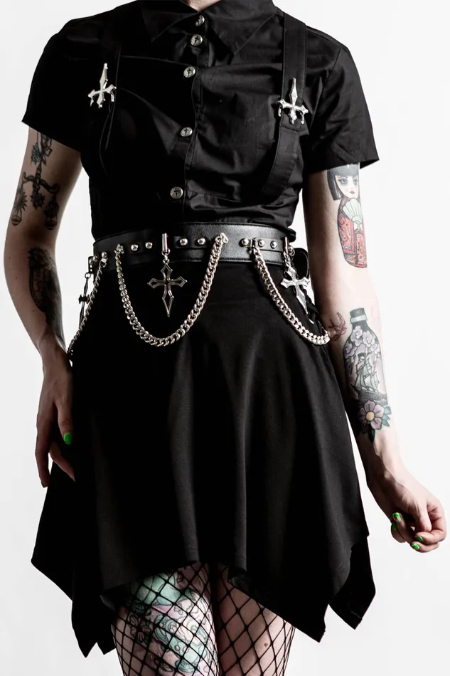 Killstar Accessories Men Hope To Die Cross Belt