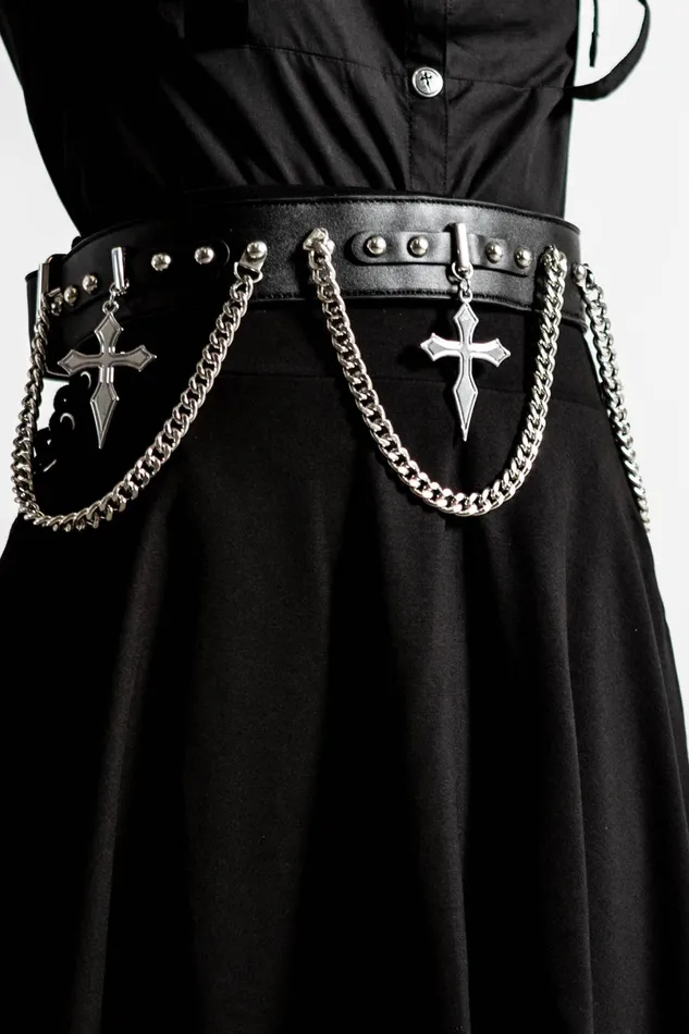 Killstar Accessories Men Hope To Die Cross Belt