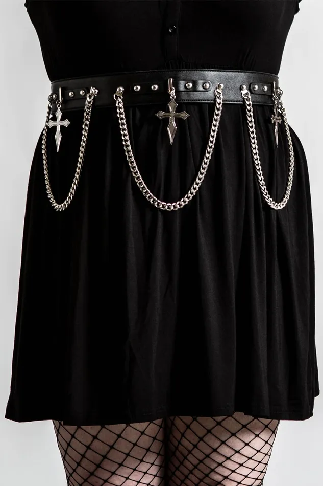 Killstar Accessories Men Hope To Die Cross Belt