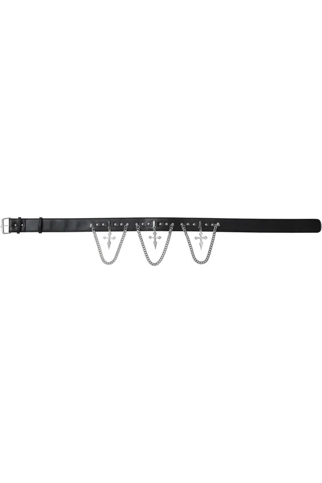 Killstar Accessories Men Hope To Die Cross Belt