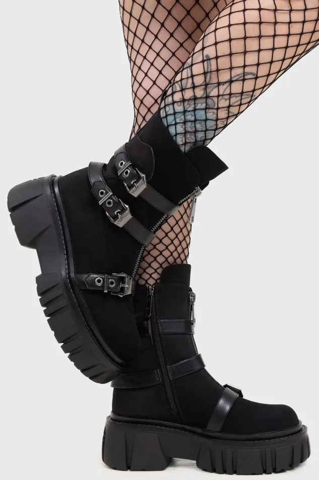 Killstar Boots Women Coffin Combat Boots