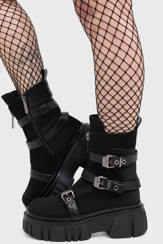 Killstar Boots Women Coffin Combat Boots