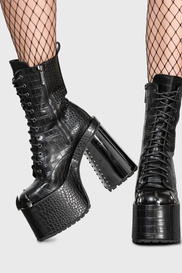 Killstar Boots Women So Icy Platform Boots