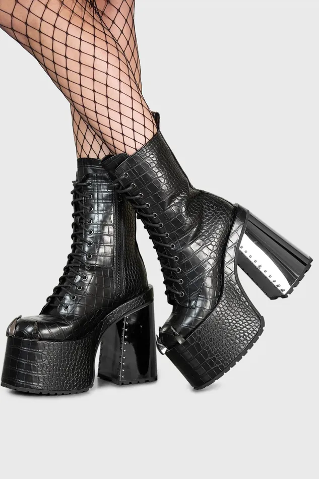 Killstar Boots Women So Icy Platform Boots