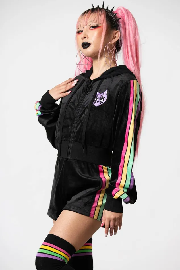 Killstar Chill Out Women Coven Chill Velour Hoodie