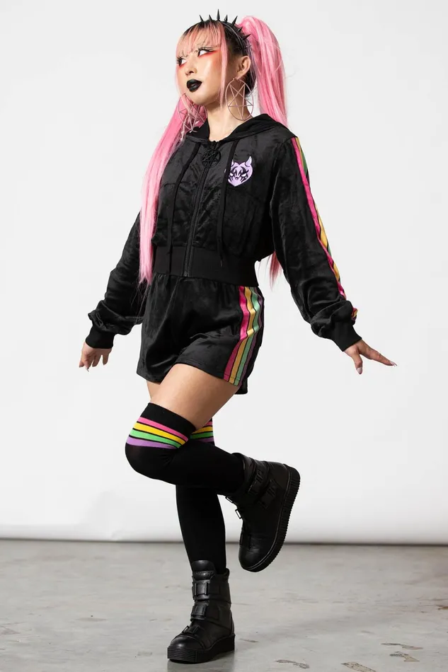 Killstar Chill Out Women Coven Chill Velour Hoodie