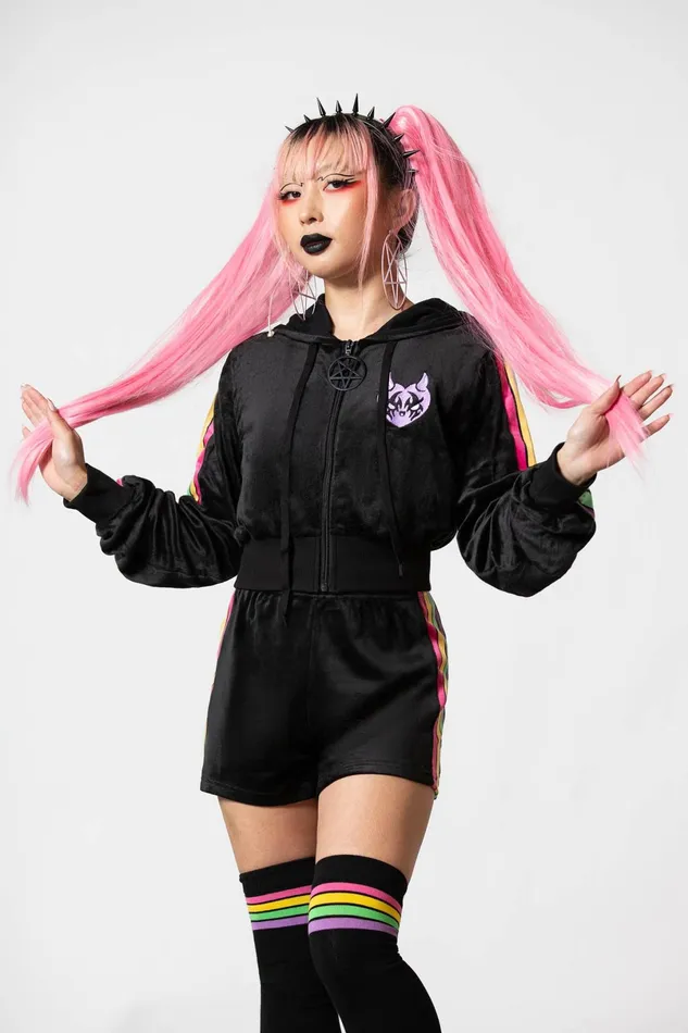 Killstar Chill Out Women Coven Chill Velour Hoodie