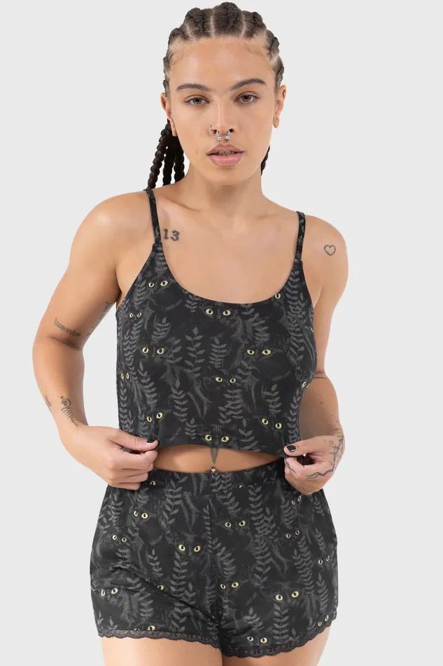 Killstar Chill Out Women Familiar Woods Top