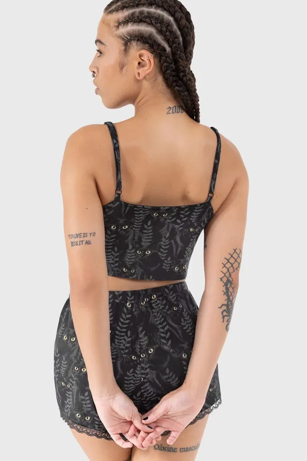 Killstar Chill Out Women Familiar Woods Top