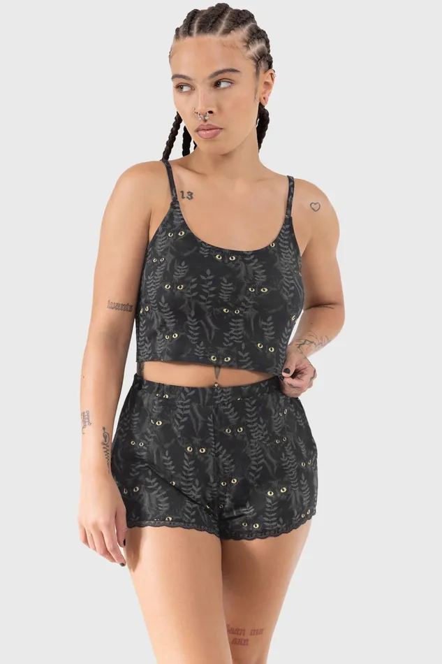Killstar Chill Out Women Familiar Woods Top