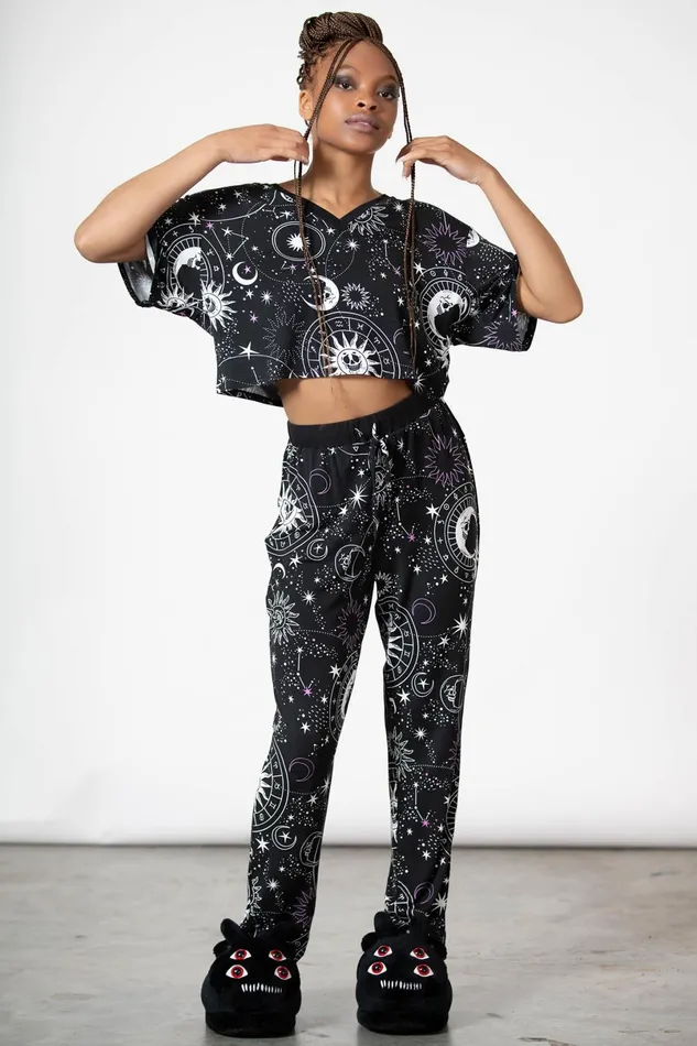 Killstar Crop Women Moonlight V Neck Crop Top