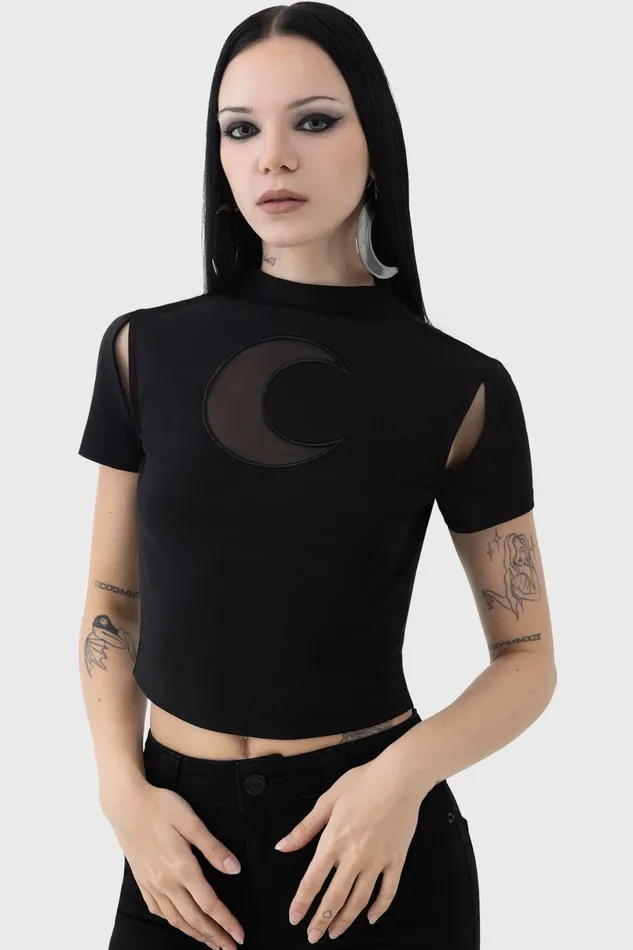 Killstar Crop Women Nephilis Top