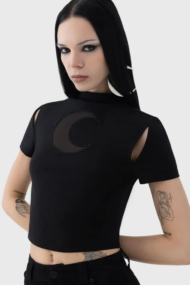 Killstar Crop Women Nephilis Top