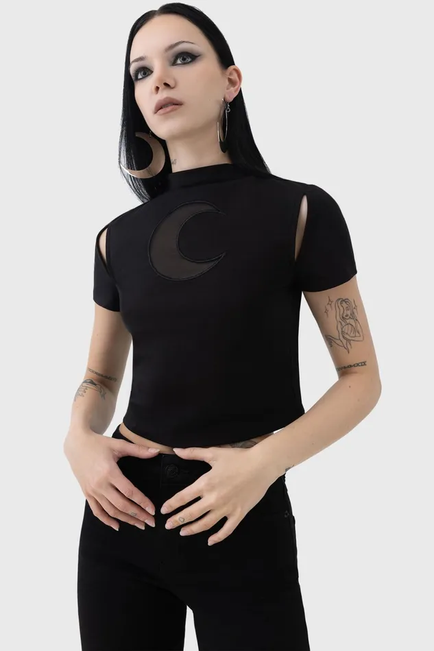 Killstar Crop Women Nephilis Top