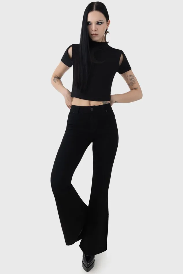Killstar Crop Women Nephilis Top