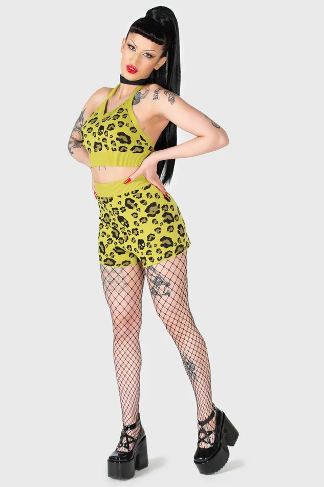 Killstar Crop Women Skulleo Halter Top