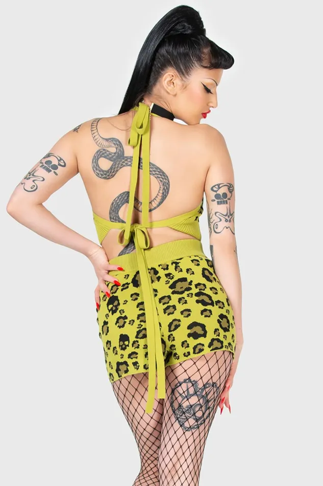 Killstar Crop Women Skulleo Halter Top