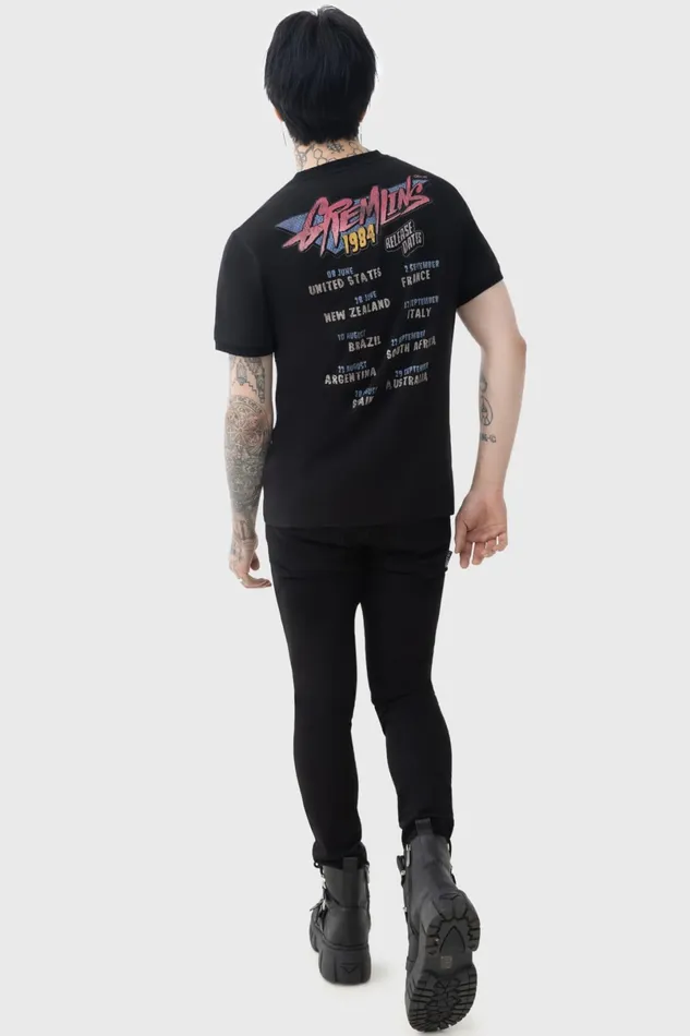 Killstar Graphic Tops Men Gremlins 84 T Shirt