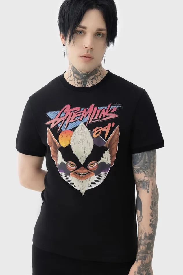 Killstar Graphic Tops Men Gremlins 84 T Shirt