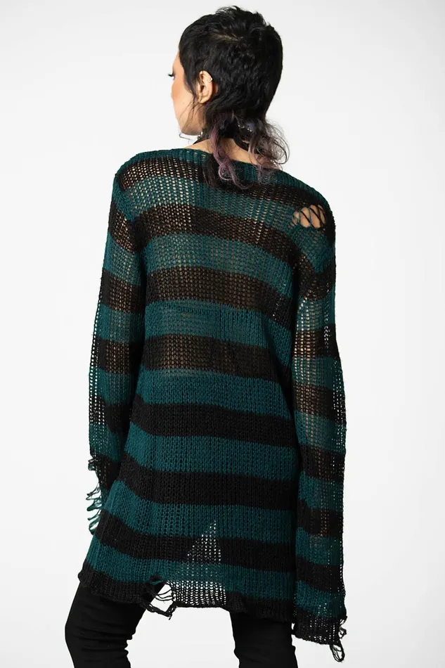 Killstar Knitwear Men Sea Punk Knit Sweater