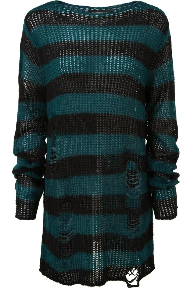 Killstar Knitwear Men Sea Punk Knit Sweater