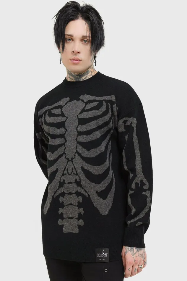 Killstar Knitwear Men Skellie Sweater