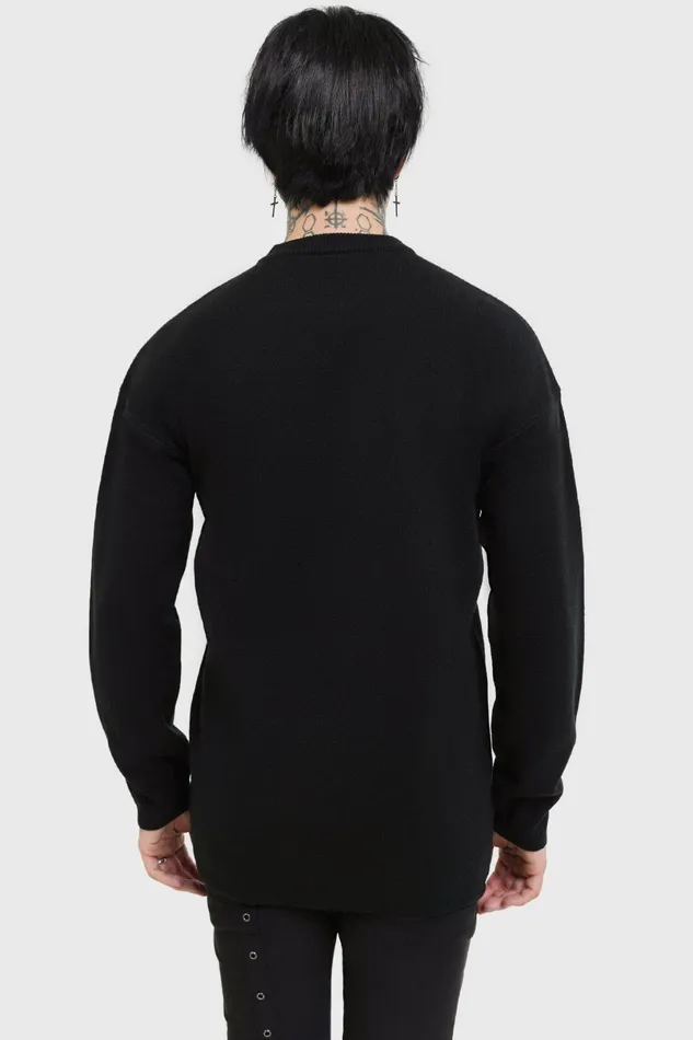 Killstar Knitwear Men Skellie Sweater