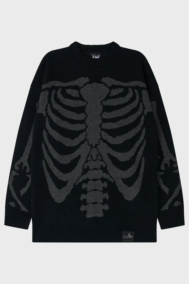 Killstar Knitwear Men Skellie Sweater