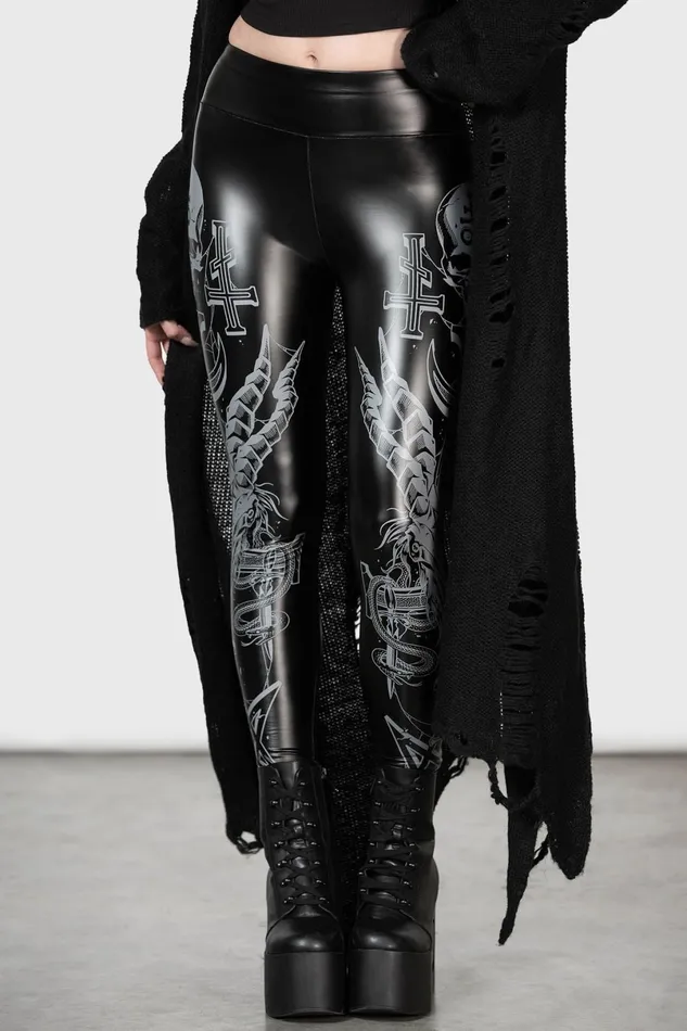 Killstar Leggings Women Screech Owl Leggings