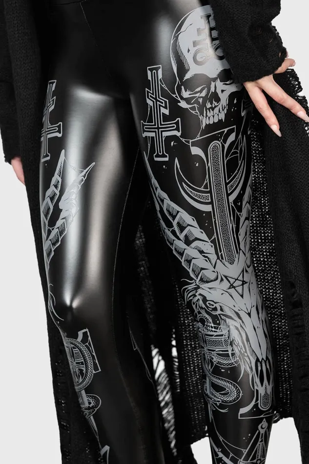 Killstar Leggings Women Screech Owl Leggings
