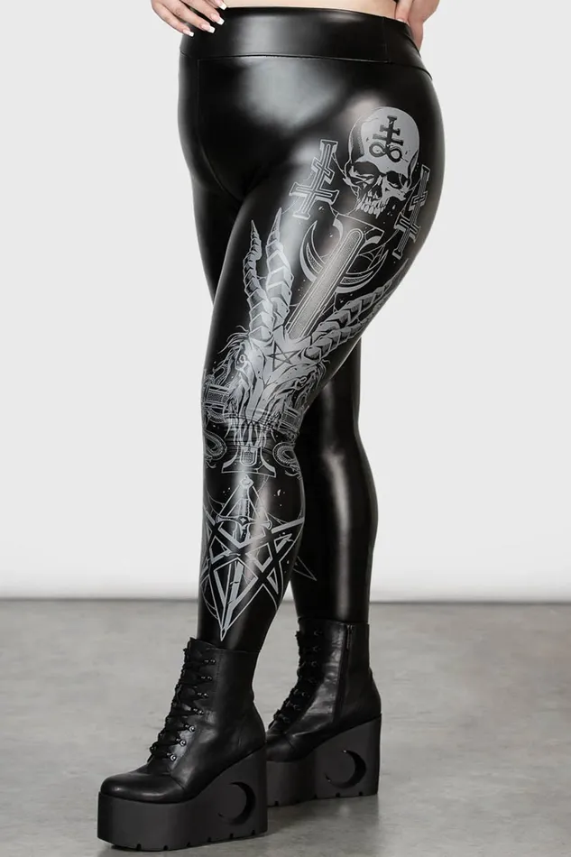Killstar Leggings Women Screech Owl Leggings