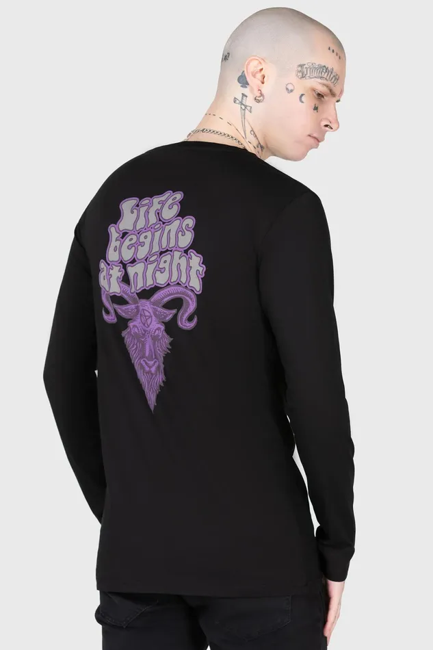 Killstar Long Sleeves Men Witching Hour Long Sleeve Top