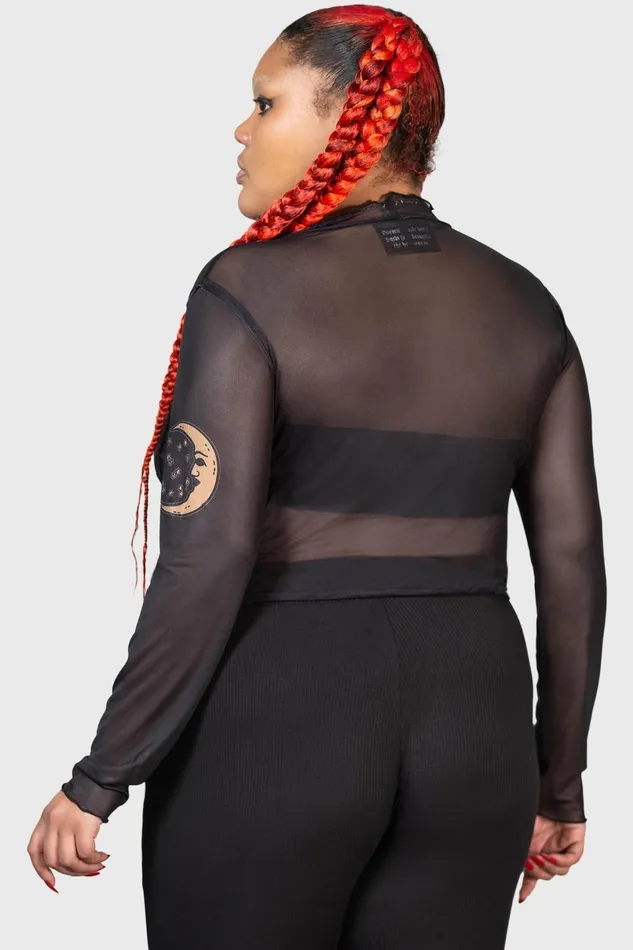 Killstar Long Sleeves Women Evil Sun Top