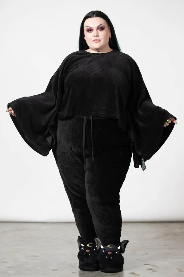 Killstar Long Sleeves Women Ghastly Dreams Batwing Top
